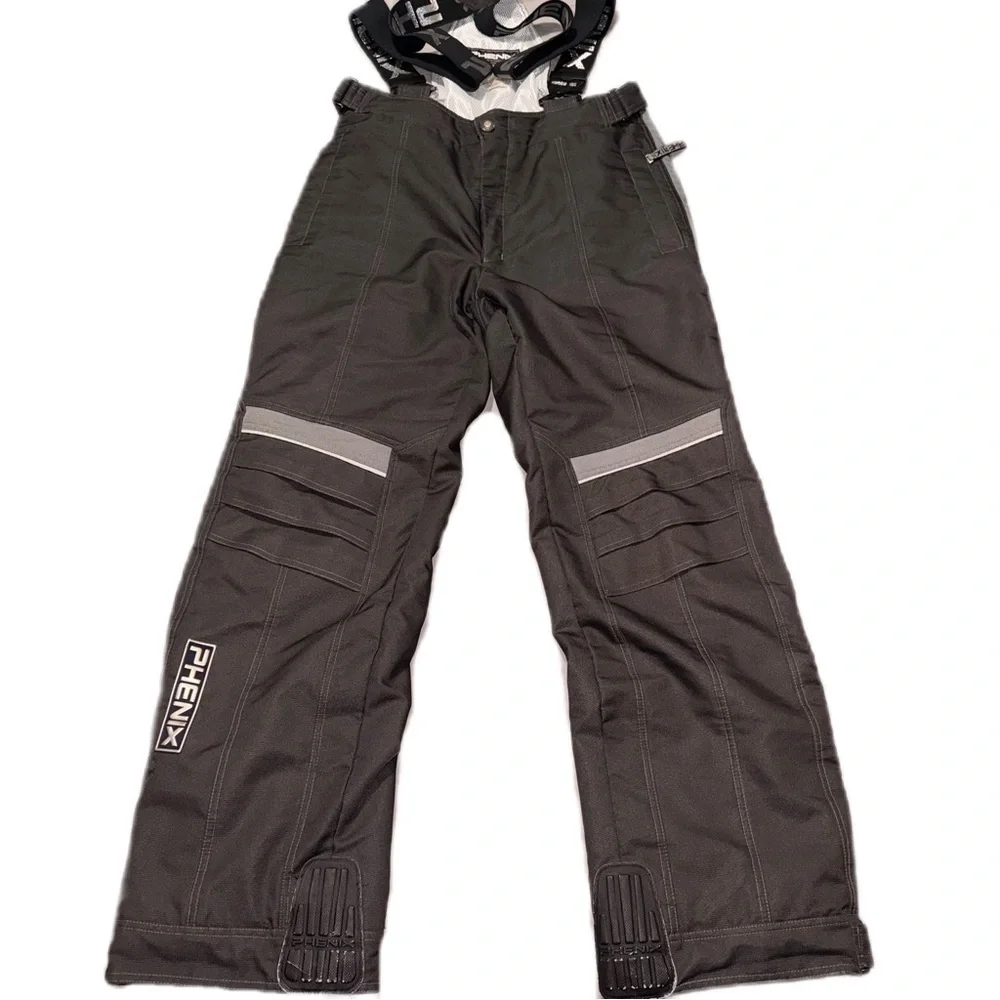 Phenix Snow Pants XL Ski Snowboard Black Suspenders Performance Winter Sports